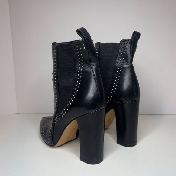 Vince Camuto Basila Studded Leather Ankle Boots Booties Womens Designer Western - Picture 6 of 12